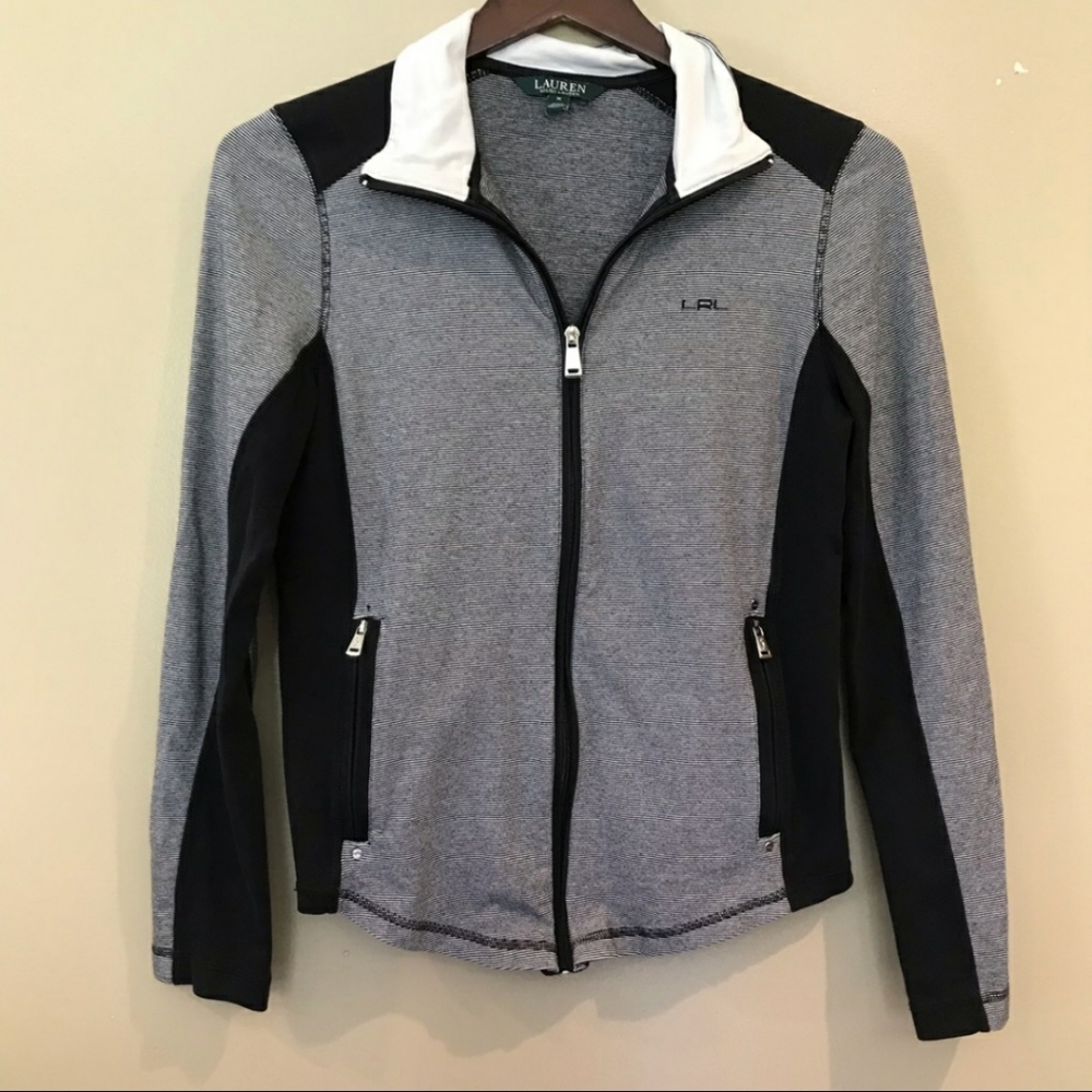 Lauren Ralph Lauren stretch zip mockneck jacket